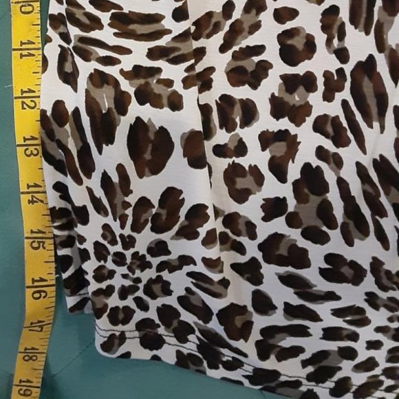Shannon Ford NY Sheer draped leopard print top - Picture 8 of 9